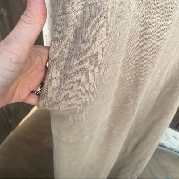 FREE PEOPLE Beach Maxi Dress Sleeveless V Neck Side Slits size medium - Picture 4 of 9